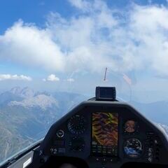 Flugwegposition um 12:58:05: Aufgenommen in der Nähe von Gemeinde Lesachtal, Österreich in 3013 Meter